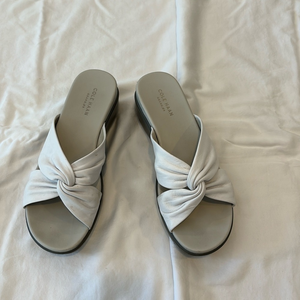 A pair ofCOLE HAAN  leather sandals in size 8